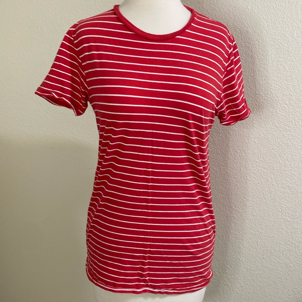 JOMERS Red White‎ Stripe short sleeve cotton